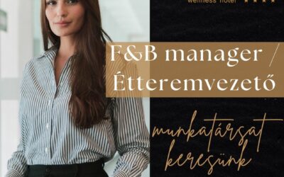 F&B manager / Étteremvezető